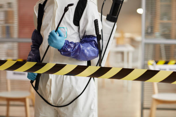 Professional Biohazard Cleanup technician working in Sagamore, MA